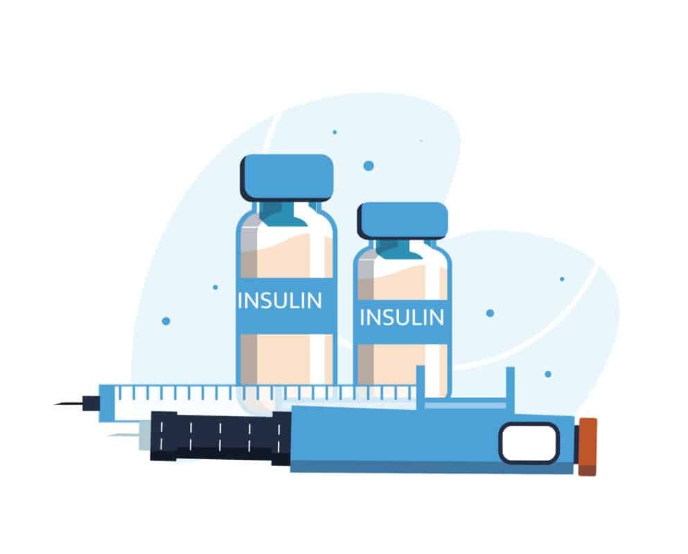 simple diagram comparing insulin hormone replacement with non insulin diabetes medicines that help the body use its own insulin